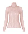 Issey Miyake January Twist Chiffon Shirt In Pink