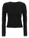 Issey Miyake Black Jellyfish Pleats Sweater In Black