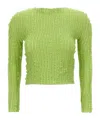Issey Miyake Jellyfish Pleats Sweaters And Cardigans Green