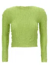 Issey Miyake Jellyfish Pleats Sweaters And Cardigans Green