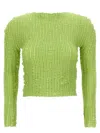 Issey Miyake Jellyfish Pleats Sweaters And Cardigans Green