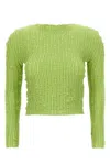 Issey Miyake Jellyfish Pleats Sweaters And Cardigans Green