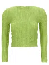 Issey Miyake Jellyfish Pleats Sweaters And Cardigans Green