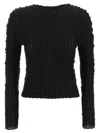 Issey Miyake Black Jellyfish Pleats Sweater In Black