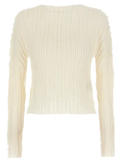 Issey Miyake Jellyfish Pleats Sweaters And Cardigans White In Neutral