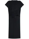 Issey Miyake Jersey T-shirt Dress In 黑色
