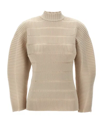 Issey Miyake Jiggly Jumper In Nude