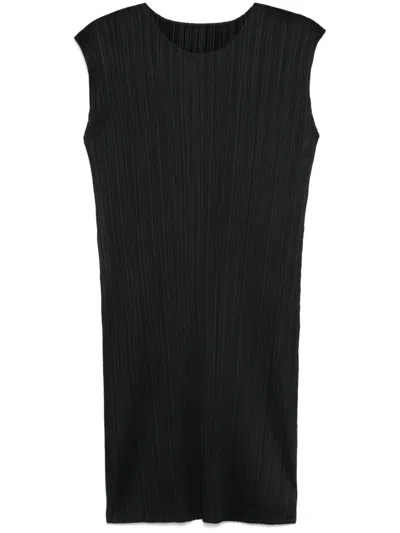 Issey Miyake July Midi Dress In Black