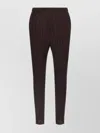 Issey Miyake Slim Fit Pleated Trousers In Brown