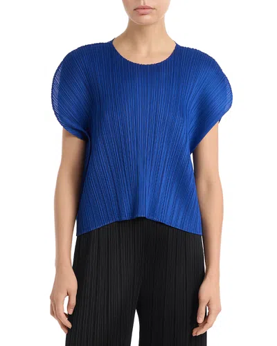 Issey Miyake July Top In Blue