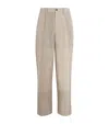 Issey Miyake Kasuri Straight Trousers In Animal Print