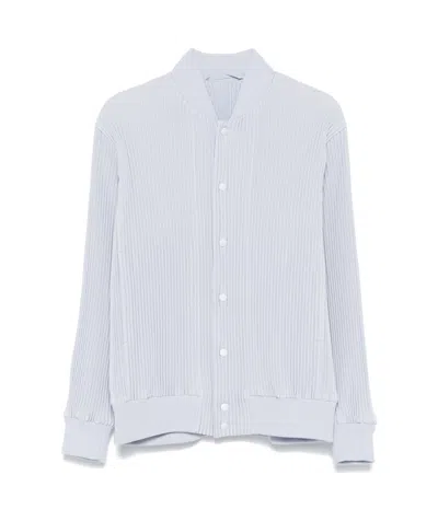 Issey Miyake Kersey Bomber Jacket In White