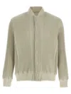 Issey Miyake Kersey Pleats Casual Jackets And Parka Beige In Gray