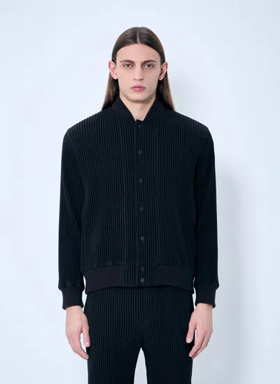 Issey Miyake Kersey Pleats Jacket In Brown