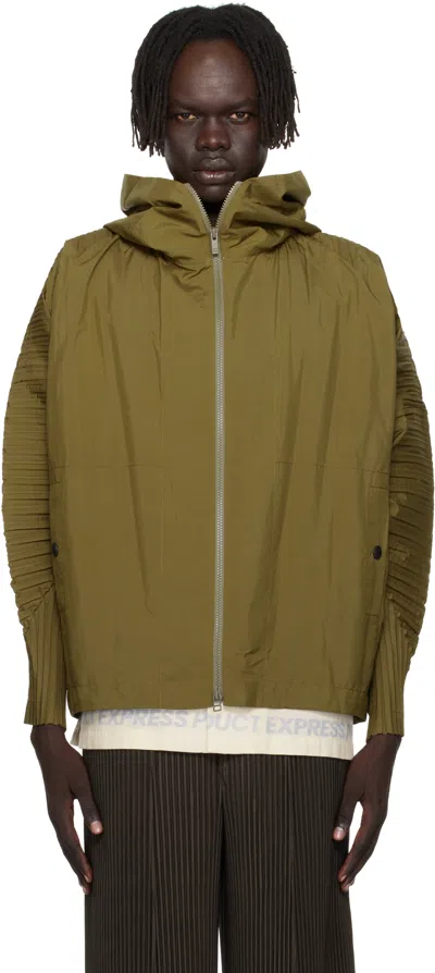 ISSEY MIYAKE KHAKI CASCADE JACKET