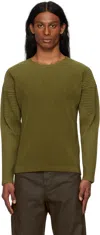 Issey Miyake Khaki Color Pleats T-shirt