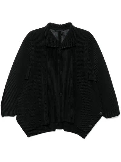 Issey Miyake Kite Pleats Jacket In Black