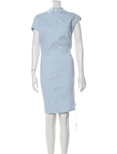 Pre-owned Issey Miyake Knee-length Dress In Blue