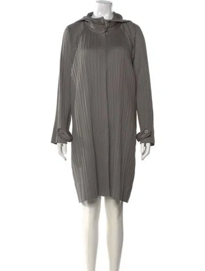 Pre-owned Issey Miyake Knee-length Dress In Gray