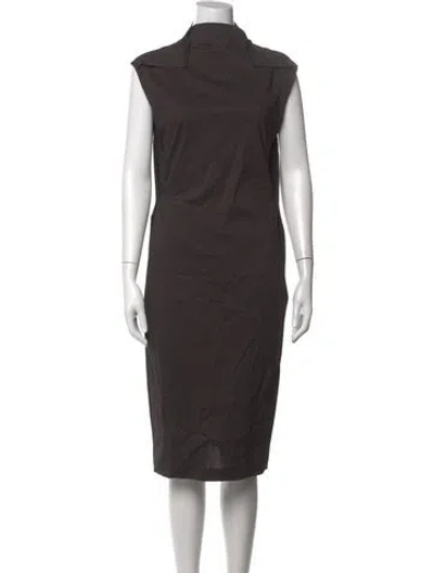 Pre-owned Issey Miyake Knee-length Dress W/ Tags In Gray