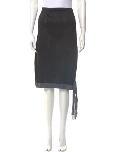Pre-owned Issey Miyake Knee-length Skirt In Black