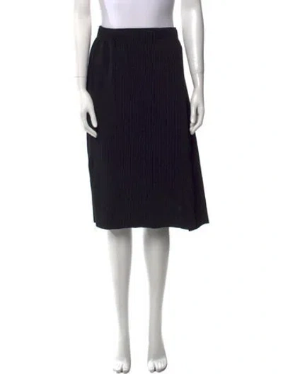 Pre-owned Issey Miyake Knee-length Skirt In Black