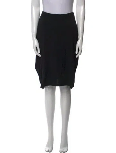 Pre-owned Issey Miyake Knee-length Skirt In Black