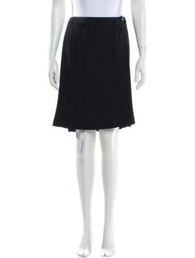 Pre-owned Issey Miyake Knee-length Skirt In Black