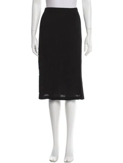 Pre-owned Issey Miyake Knee-length Skirt In Black