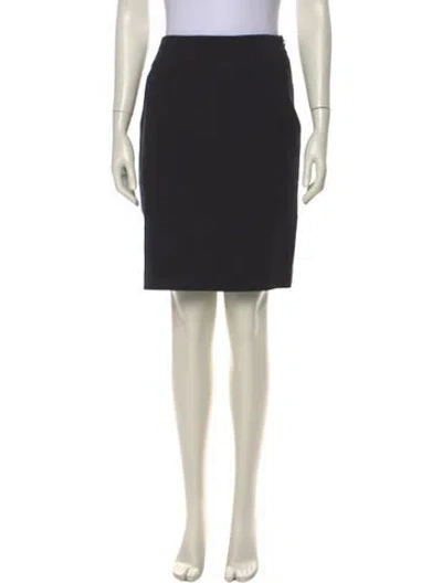 Pre-owned Issey Miyake Knee-length Skirt In Blue