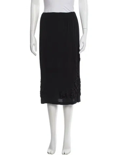 Pre-owned Issey Miyake Knee-length Skirt In Gray