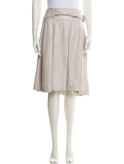 Pre-owned Issey Miyake Knee-length Skirt In Gray