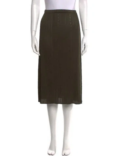Pre-owned Issey Miyake Knee-length Skirt In Green