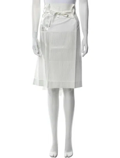 Pre-owned Issey Miyake Knee-length Skirt In Neutral