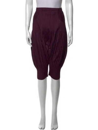 Pre-owned Issey Miyake Knee-length Skirt In Purple