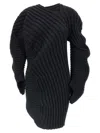 Issey Miyake 'knit (as It Is)' Top In Black