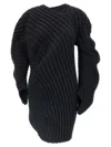 Issey Miyake Women Knit As If Top In Black