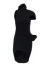 Issey Miyake 'knit (as It Is)' Dress In Black