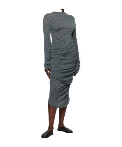 Issey Miyake Knitted Dress In Black