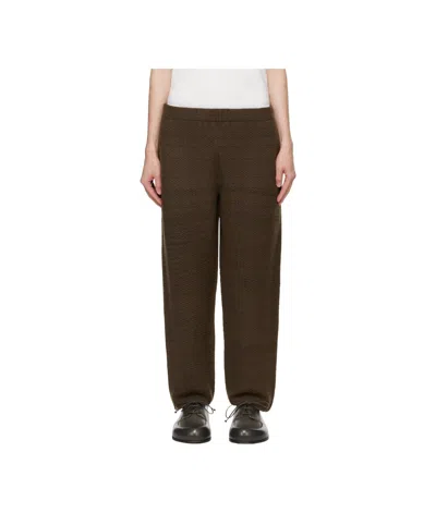 Issey Miyake Knitted Trousers In Green
