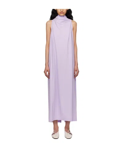 Issey Miyake Knotted Mid-length Dress In Purple