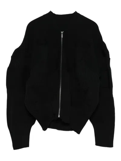 Issey Miyake Kone Cardigan In Black
