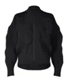 Issey Miyake Kone Kone Cardigan In Black