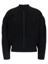 Issey Miyake Kone Kone Cardigan In Black