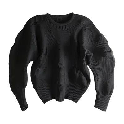 Pre-owned Issey Miyake Kone Kone Top 'black' | Women's Size 2