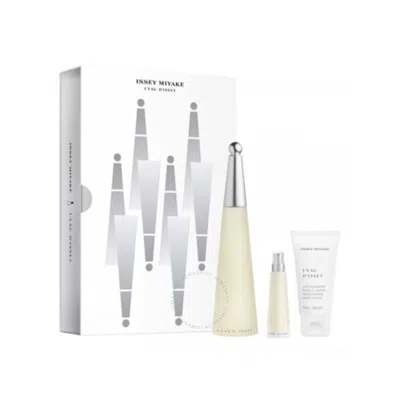 Issey Miyake Ladies L'eau D'issey Gift Set Fragrances 3423222092771 In White