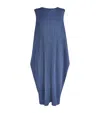 Issey Miyake Lamp Shade Midi Dress In Blue