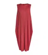 Issey Miyake Lamp Shade Midi Dress In Red
