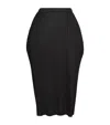 Issey Miyake Basics Skirt Structured Pleated Design In Black