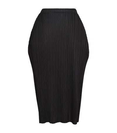 Issey Miyake Lamp Shade Midi Skirt In Black